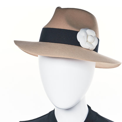 Chanel Suede Wide Brim Hat S Beige 2 of 9