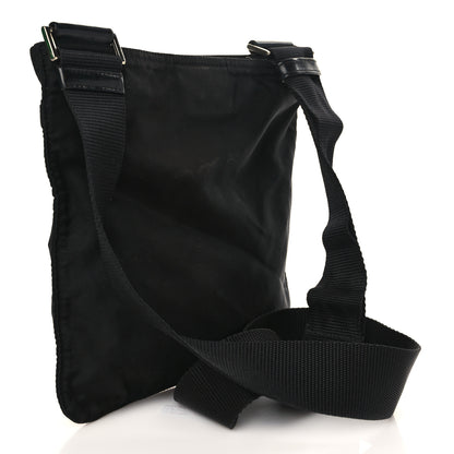 Prada Nylon Vela Flat Messenger Bag Black 3 of 11