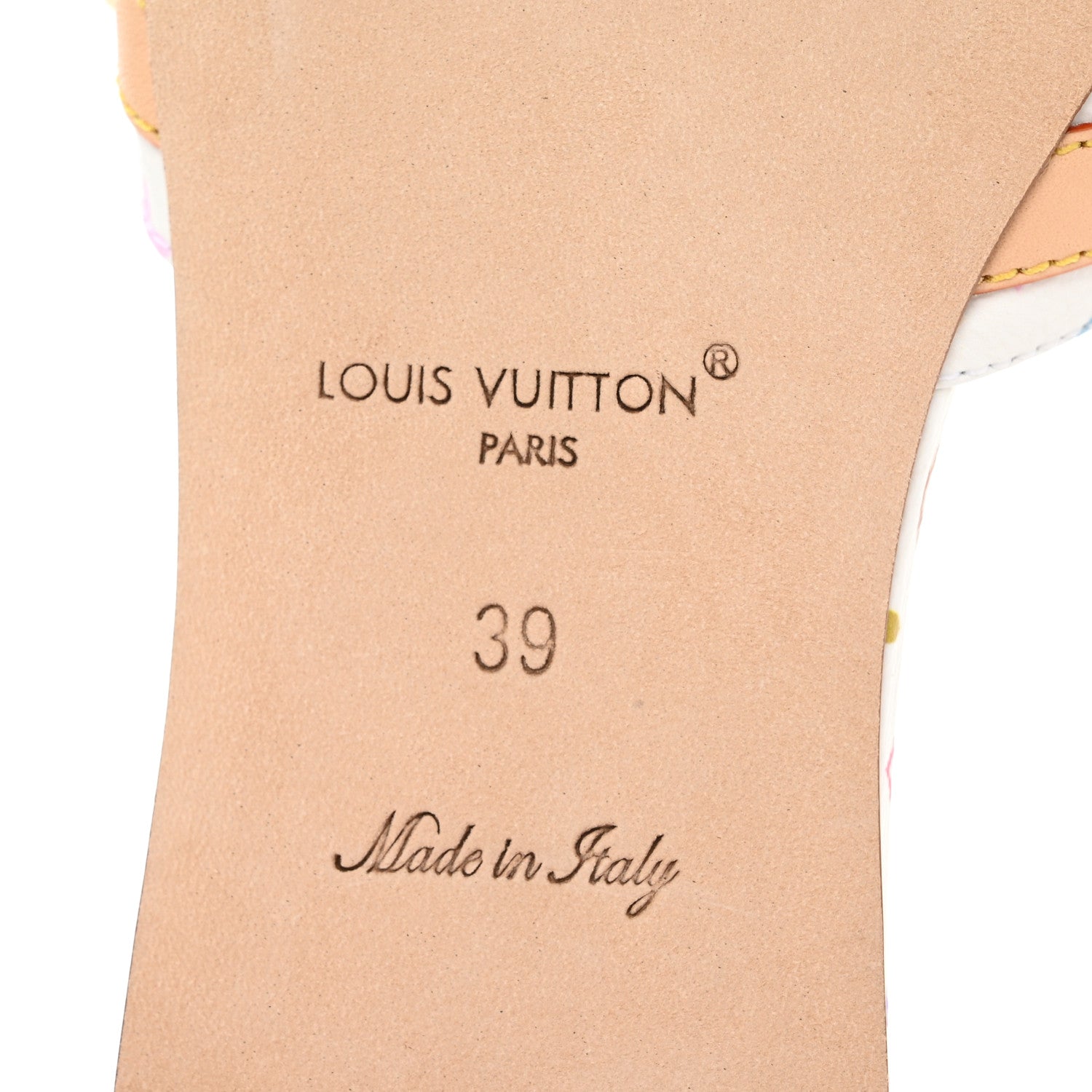 Louis Vuitton LV X TM Monogram Multicolor 6AM Flat Mule Sandals 39 White 7 of 10