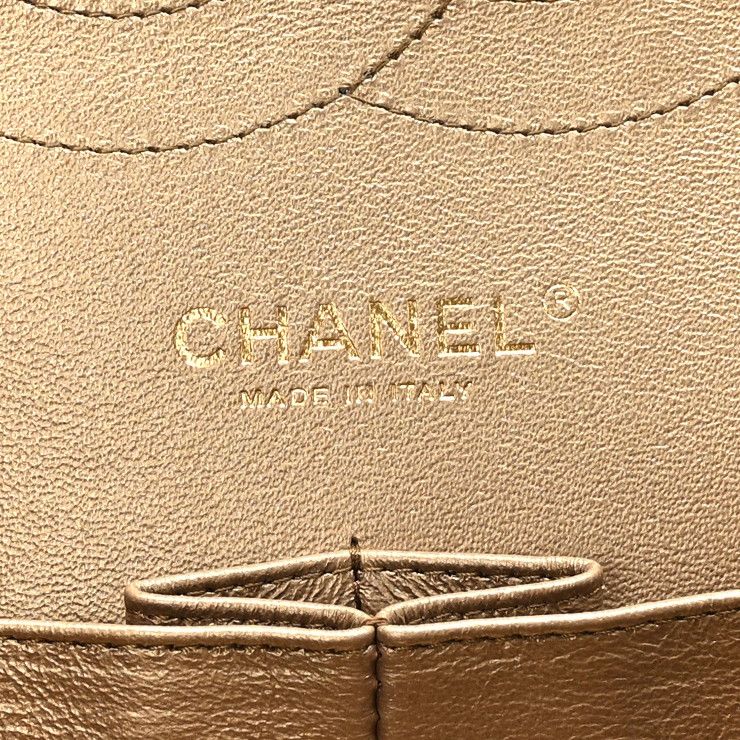 Chanel Metallic Lambskin Quilted Jumbo Double Flap Gold 6 of 9