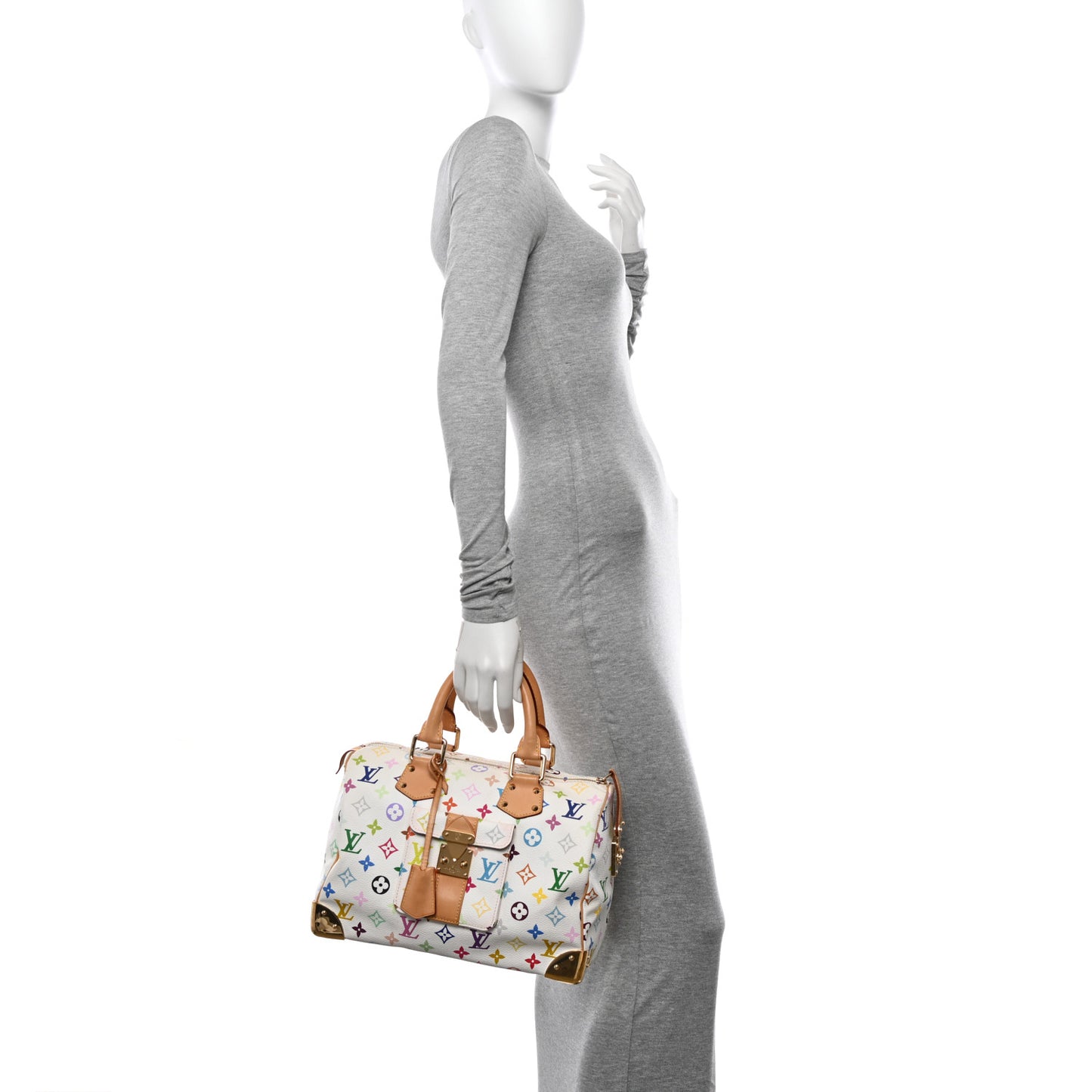 Monogram Multicolor Speedy 30 White