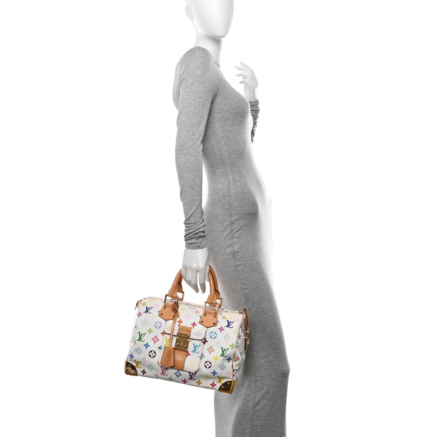 Louis Vuitton Monogram Multicolor Speedy 30 White 2 of 12