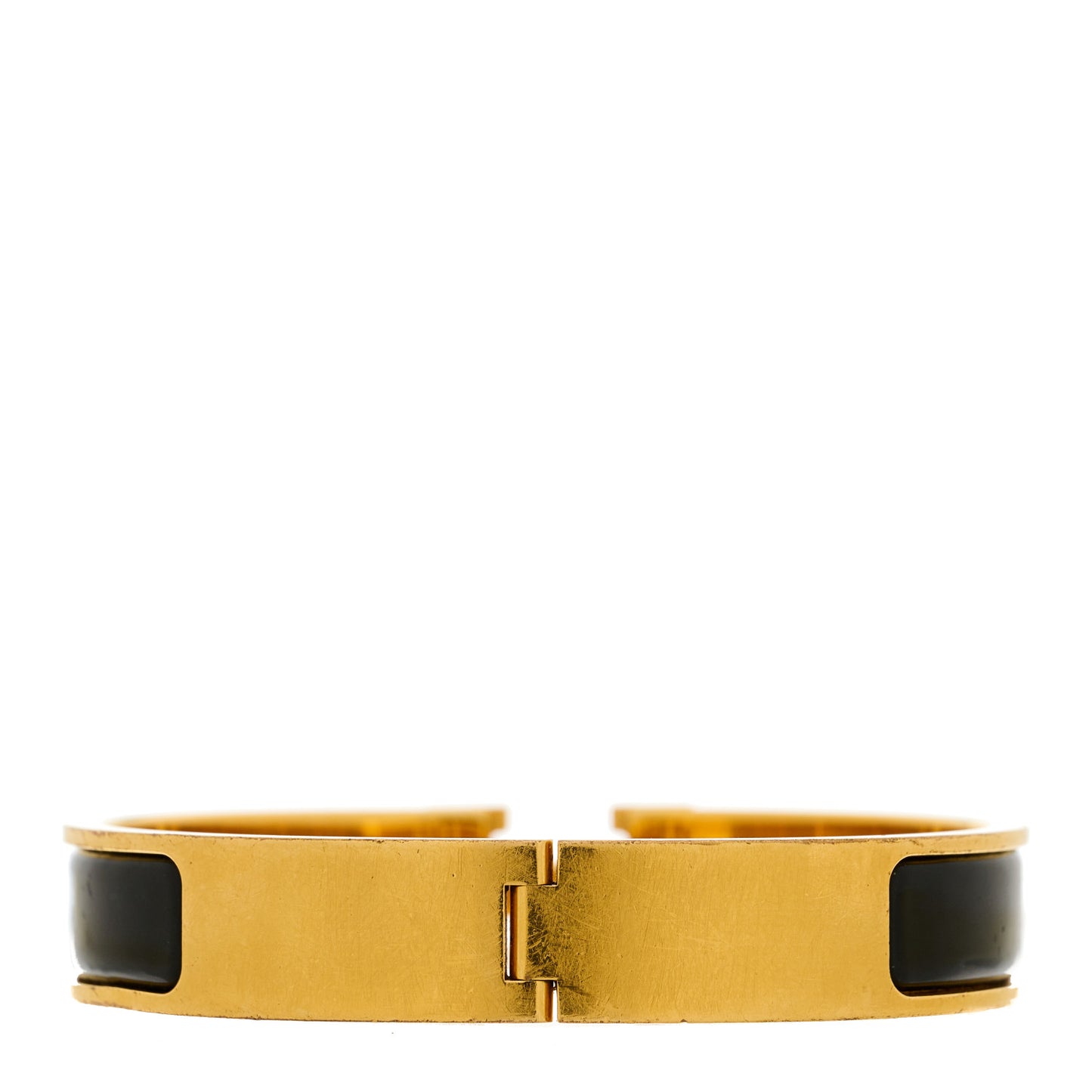 Enamel Narrow Clic Clac H Bracelet GM Black