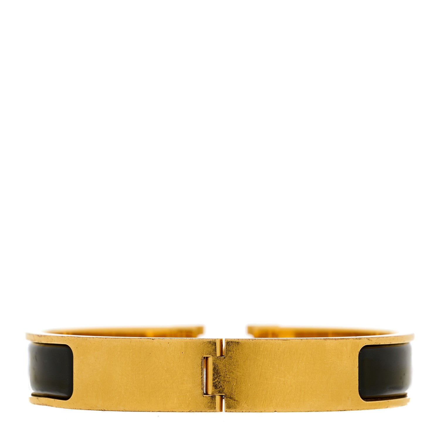 Hermes Enamel Narrow Clic Clac H Bracelet GM Black 3 of 4