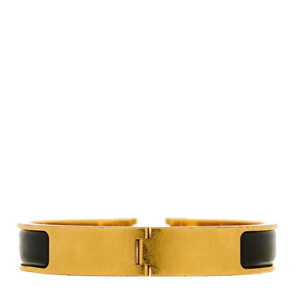 Hermes Enamel Narrow Clic Clac H Bracelet GM Black 3 of 4