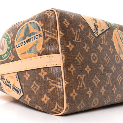 Louis Vuitton Monogram Hotel Labels Speedy Bandouliere 30 8 of 9