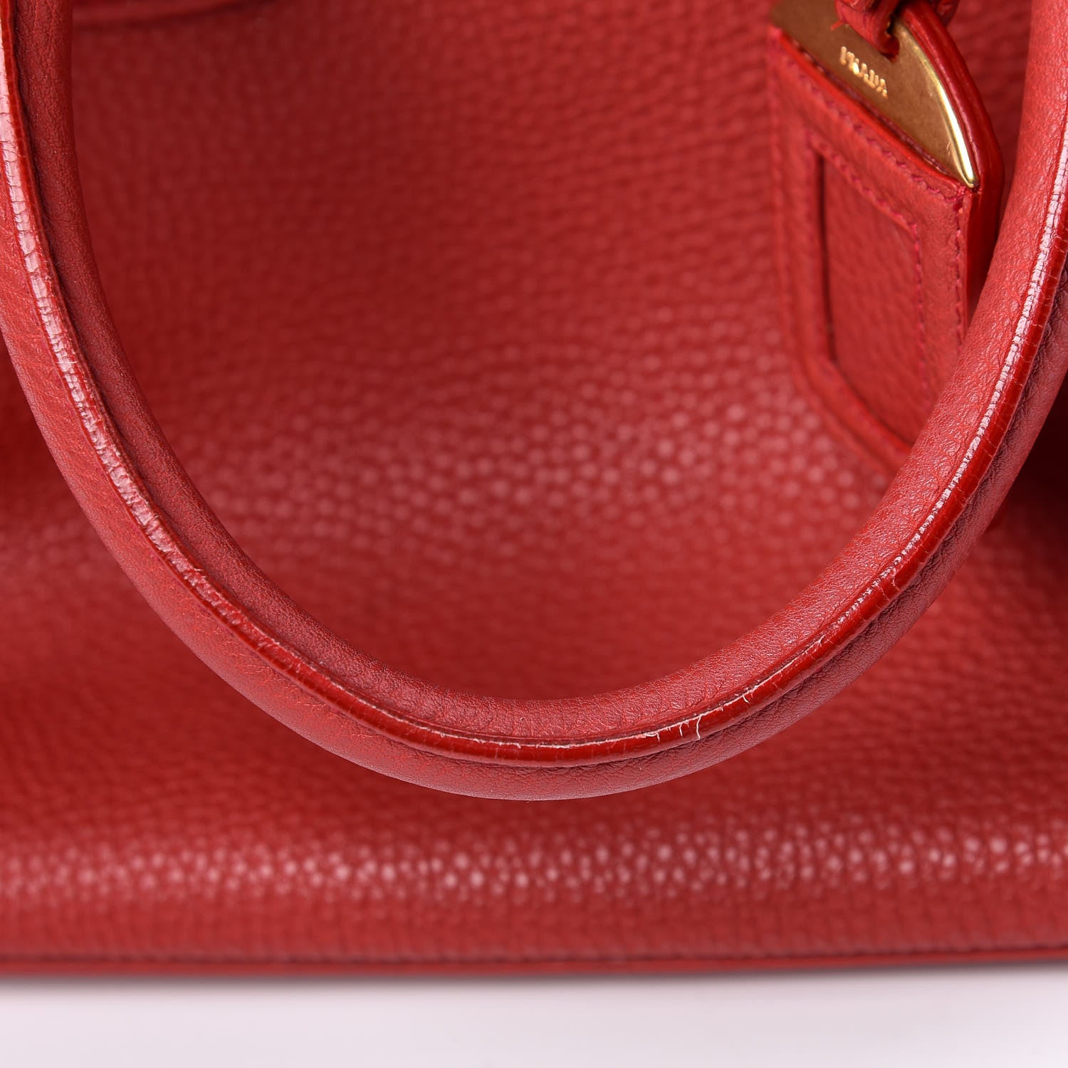 Prada Vitello Daino Tote Rosso 10 of 22