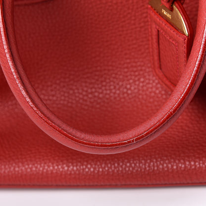 Prada Vitello Daino Tote Rosso 10 of 22