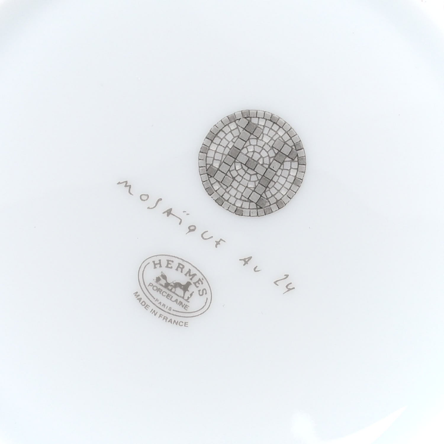 Hermes Porcelain Mosaique au 24 Mug Platinum 5 of 6