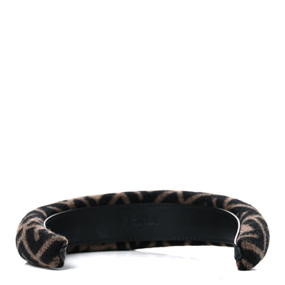 Fendi Wool Cashmere FF Logo Headband Tobacco 4 of 5