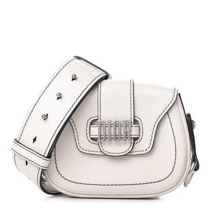 Christian Dior Calfskin Mini D Fence Saddle Bag White 1 of 10