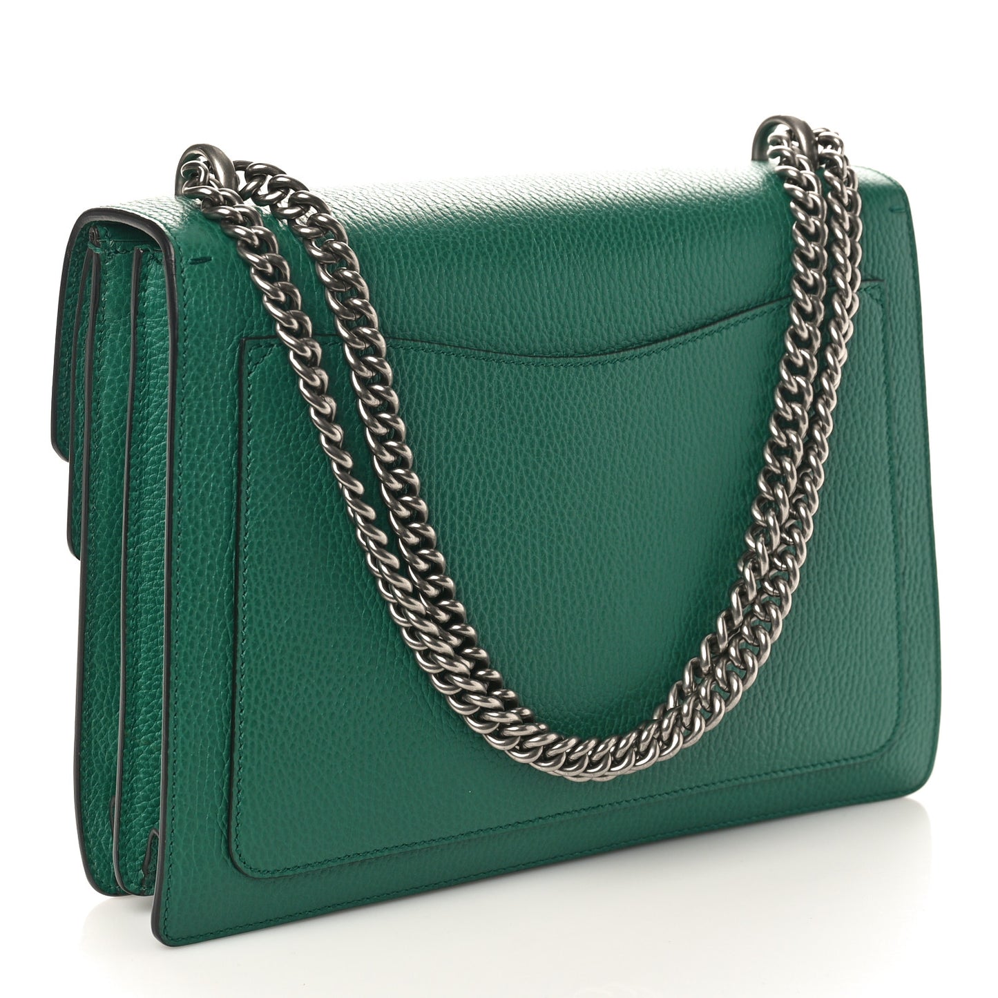 Dollar Calfskin Crystal Medium Dionysus Shoulder Bag Emerald