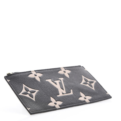 Louis Vuitton Empreinte Monogram Giant Crafty Pochette Felicie Zippered Insert Black 3 of 5