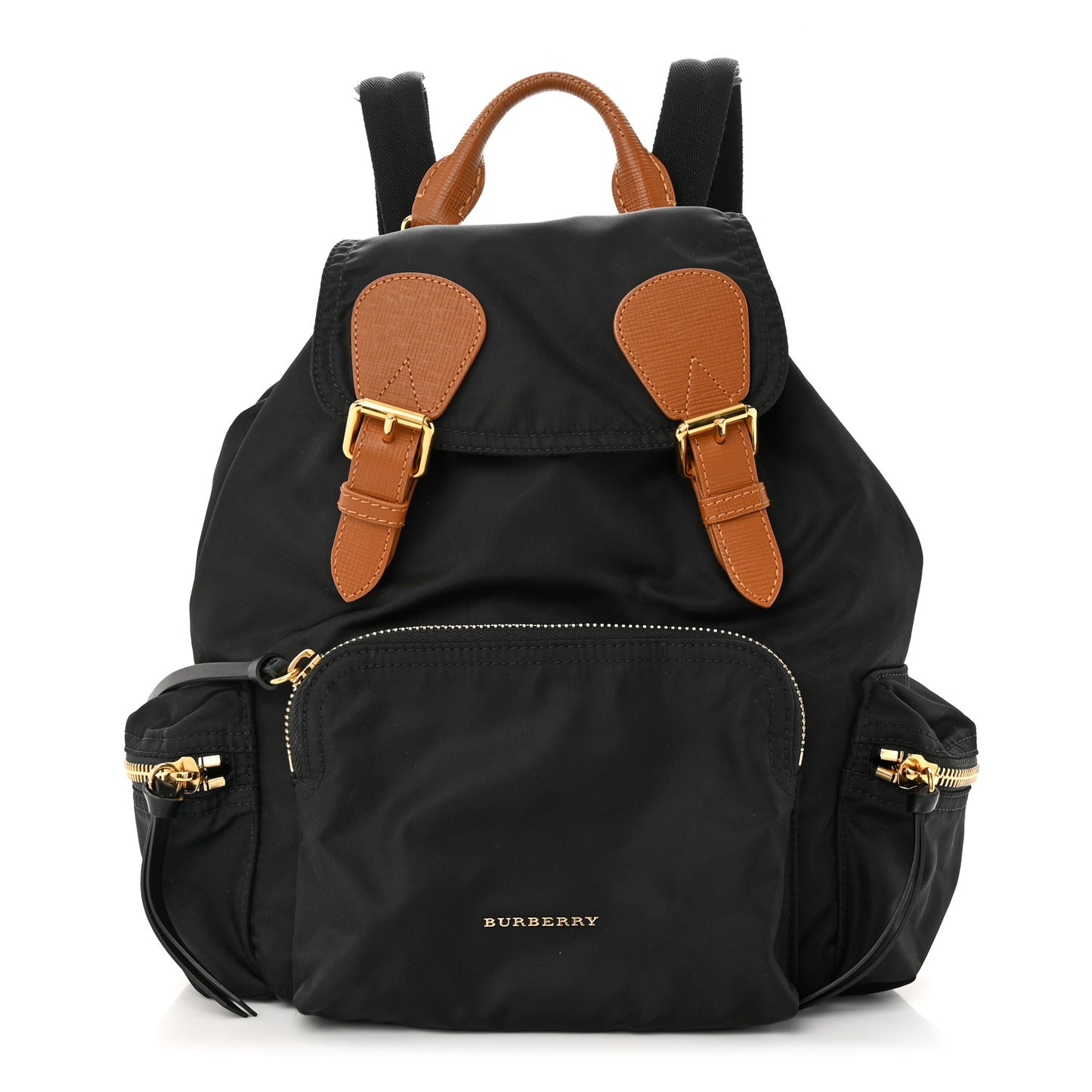 Nylon Medium Rucksack Backpack Black