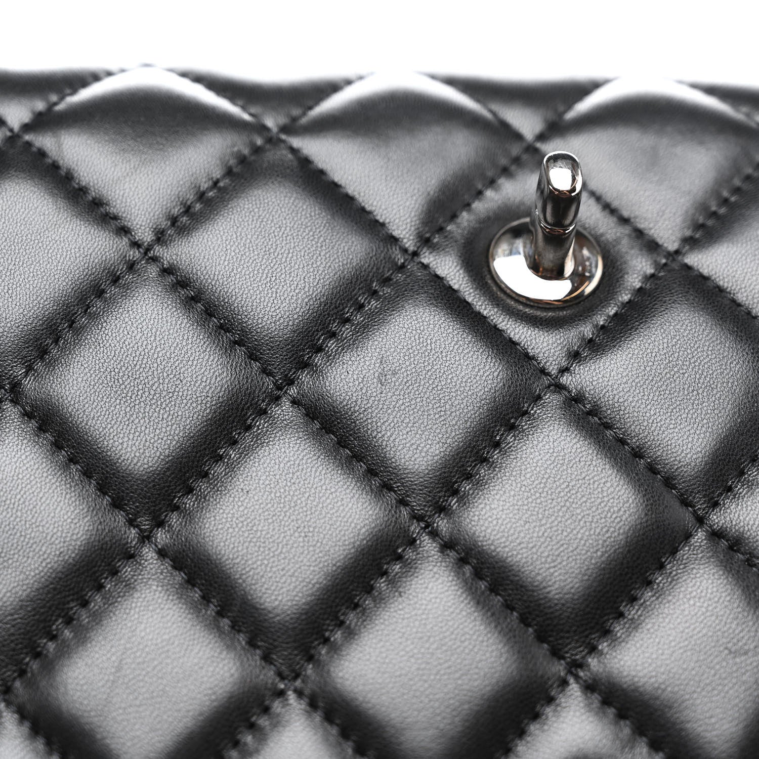 Chanel Lambskin Quilted Maxi Double Flap Black 14 of 20