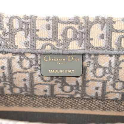Christian Dior Oblique Medium Book Tote Grey 6 of 12