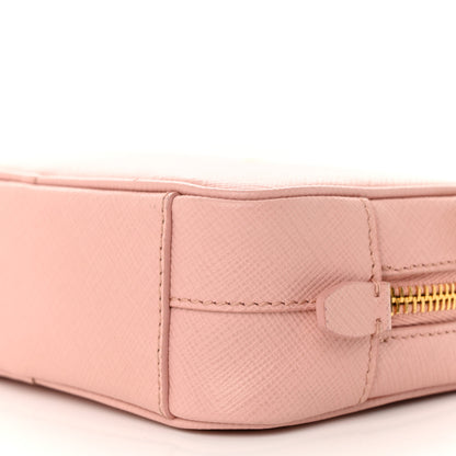 Prada Saffiano Mini Camera Crossbody Bag Petalo 9 of 9