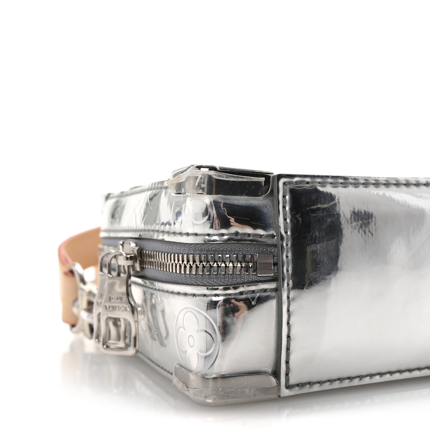 Monogram Mirror Handle Trunk Silver