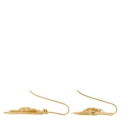Tiffany 18K Yellow Gold Diamond Elsa Peretti Mesh Earrings 3 of 4