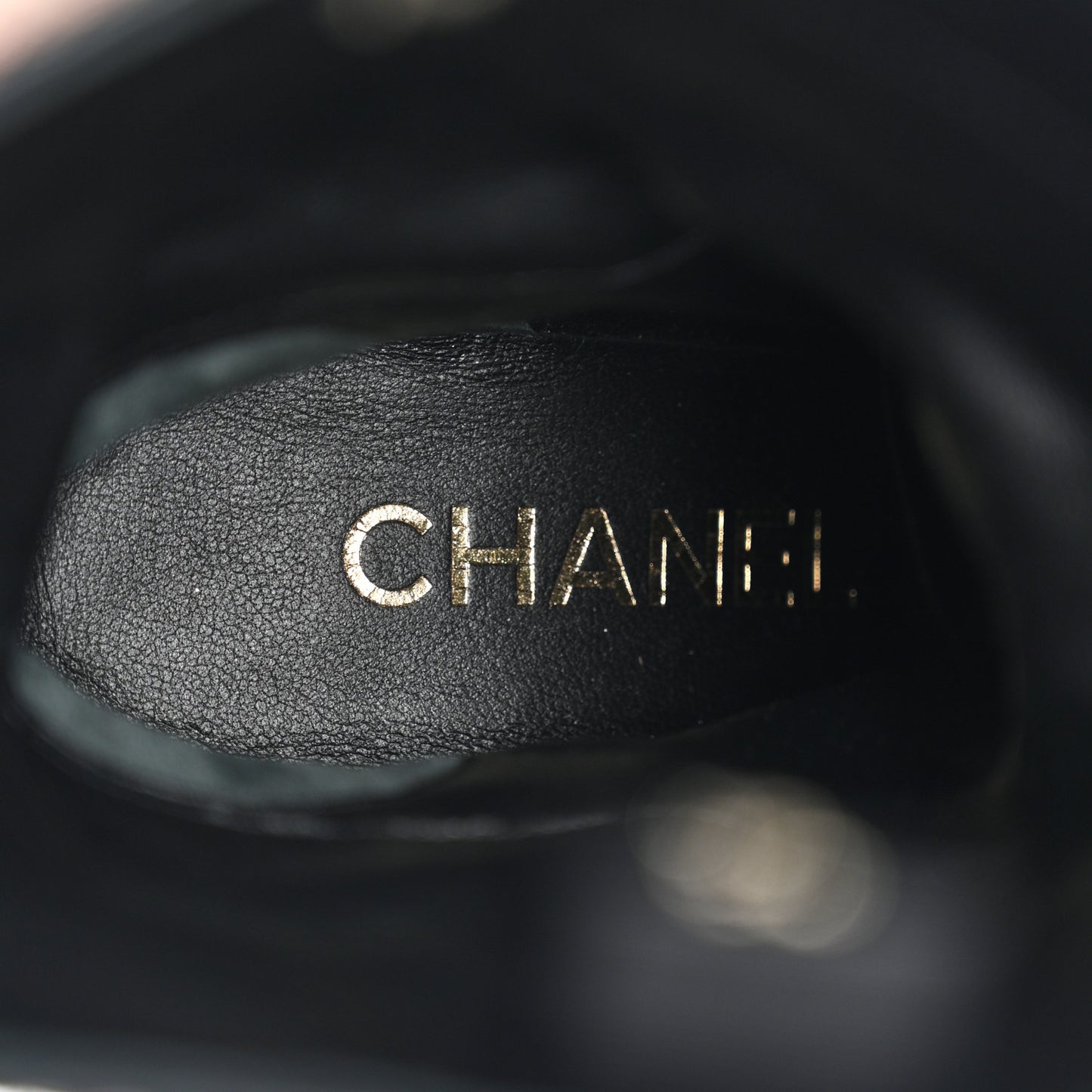 Lambskin CC Logo Calf Boots 35 Black
