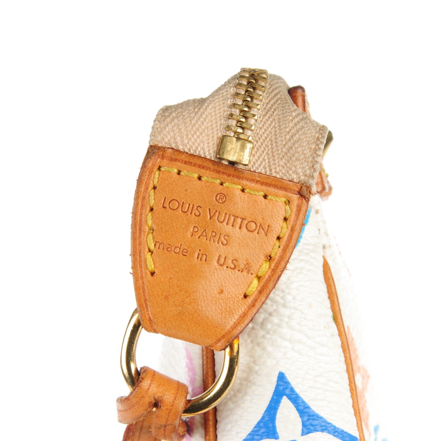 Louis Vuitton Monogram Multicolor Pochette Accessories White 5 of 7