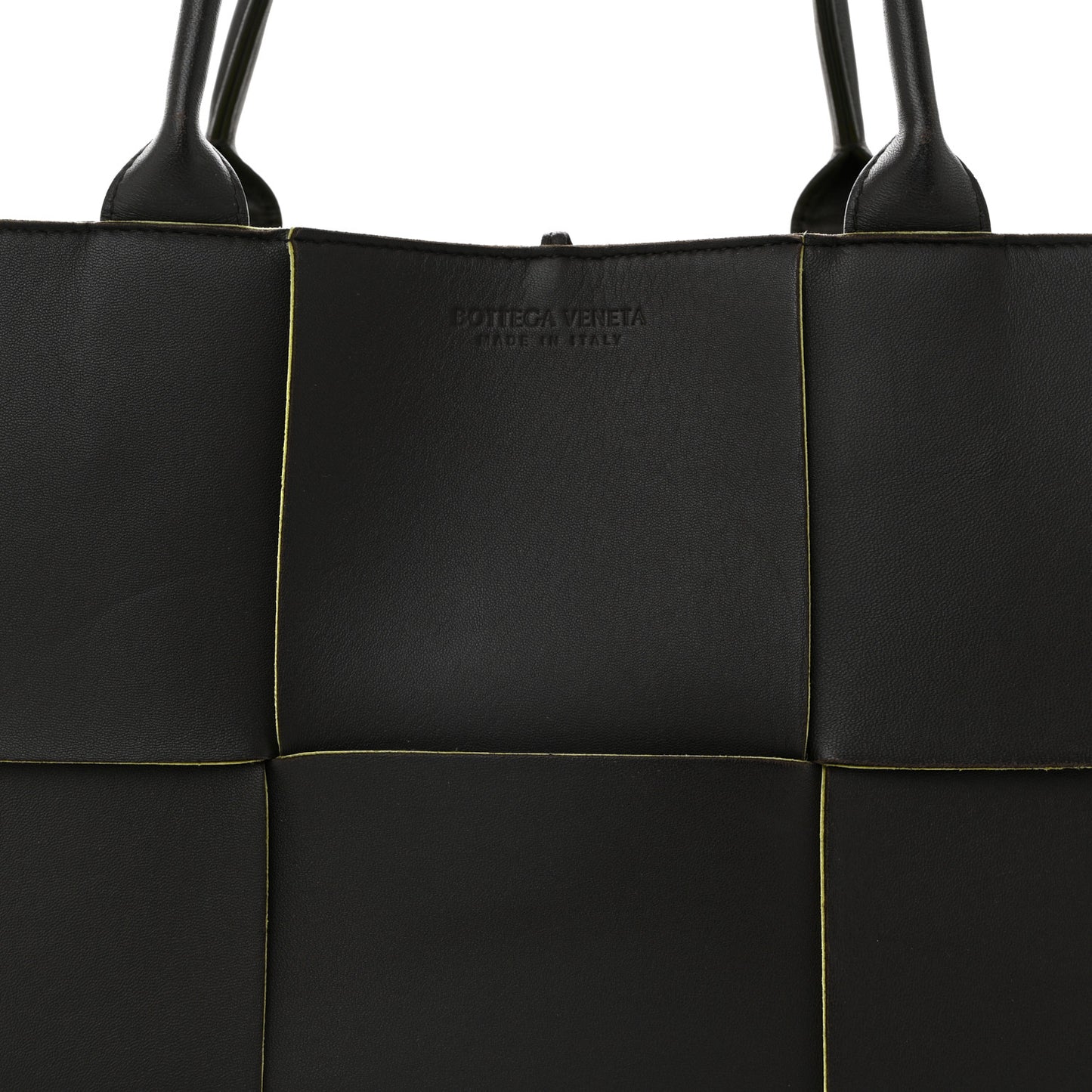 Nappa Maxi Intrecciato Medium Arco Tote Fondant Kiwi