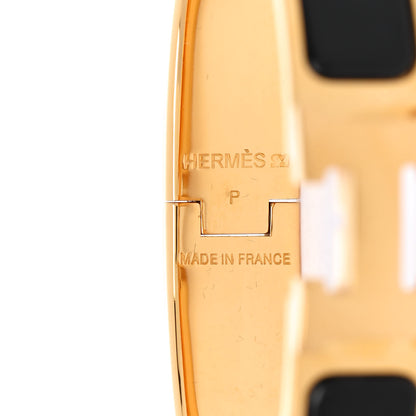 Hermes Enamel Narrow Clic Clac H Bracelet PM Black 4 of 5