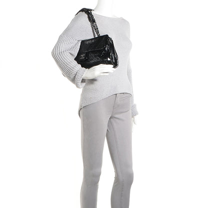 Chanel Patent Quilted Ritz Flap Bag Black 2 of 9