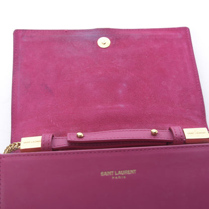 Saint Laurent Calfskin Small Classic Y Satchel Fuchsia 11 of 14