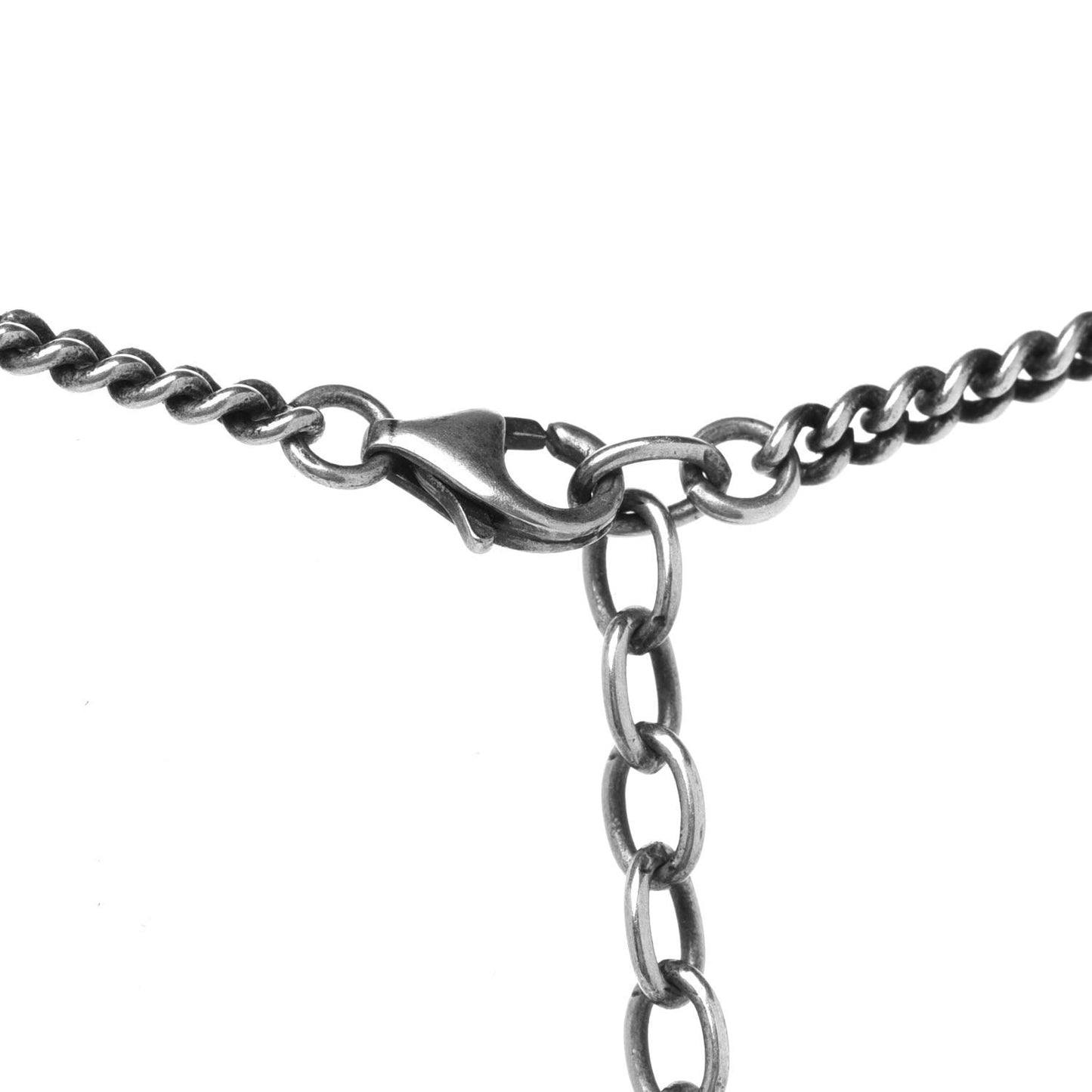 Metal Anchor Necklace Silver