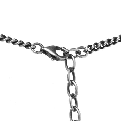 Saint Laurent Metal Anchor Necklace Silver 5 of 7