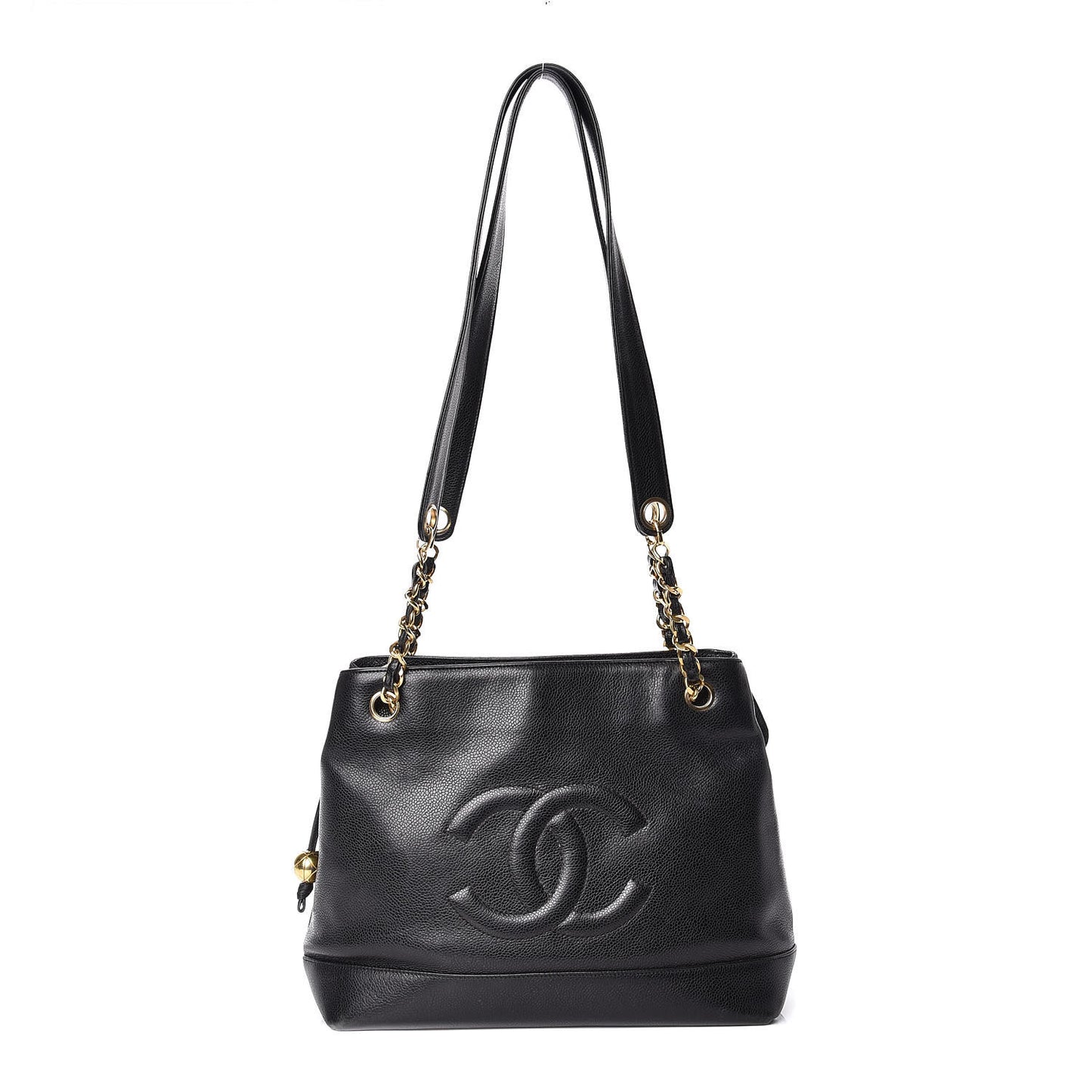 Caviar CC Shoulder Bag Black