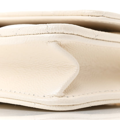 Chanel Pearly Caviar Quilted Fit For You Wallet on Chain WOC White 11 of 11