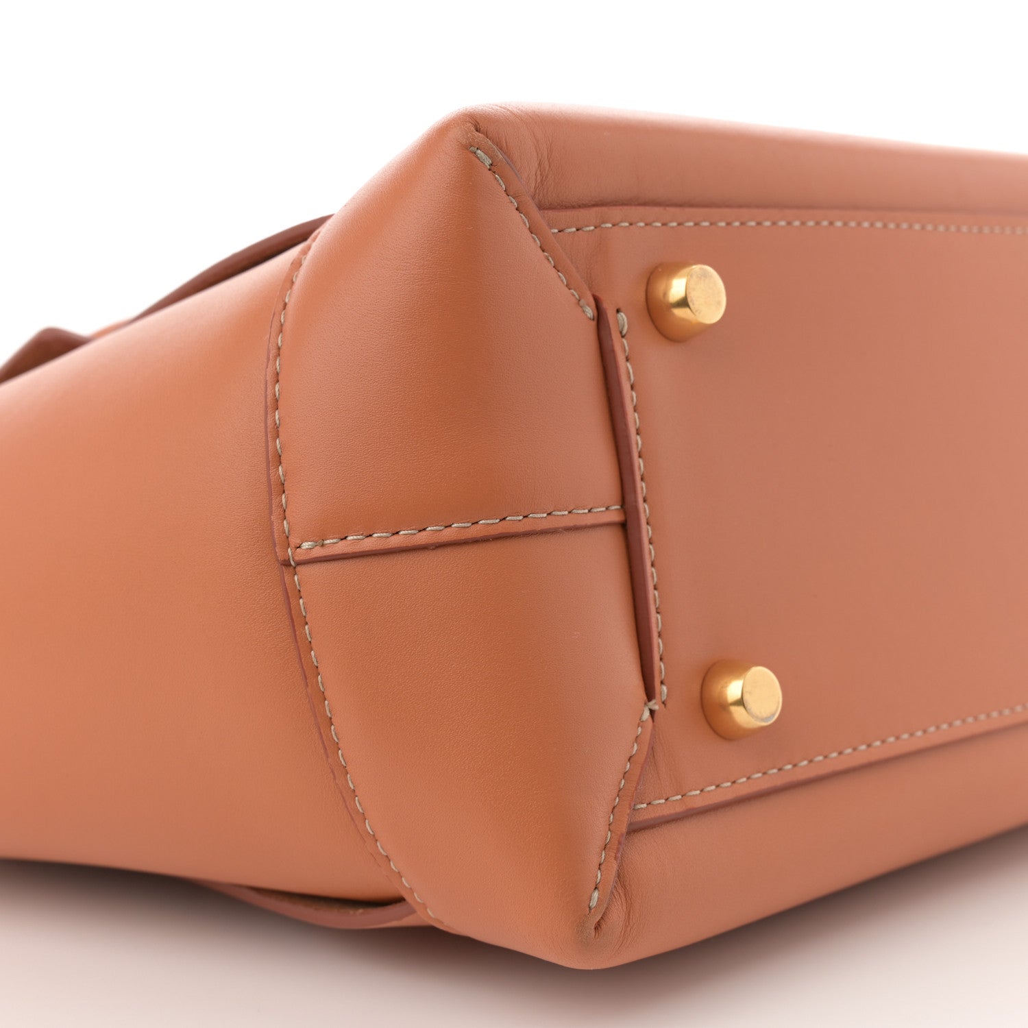 Bottega Veneta French Calfskin Maxi Intrecciato Medium Arco Caramel 9 of 14