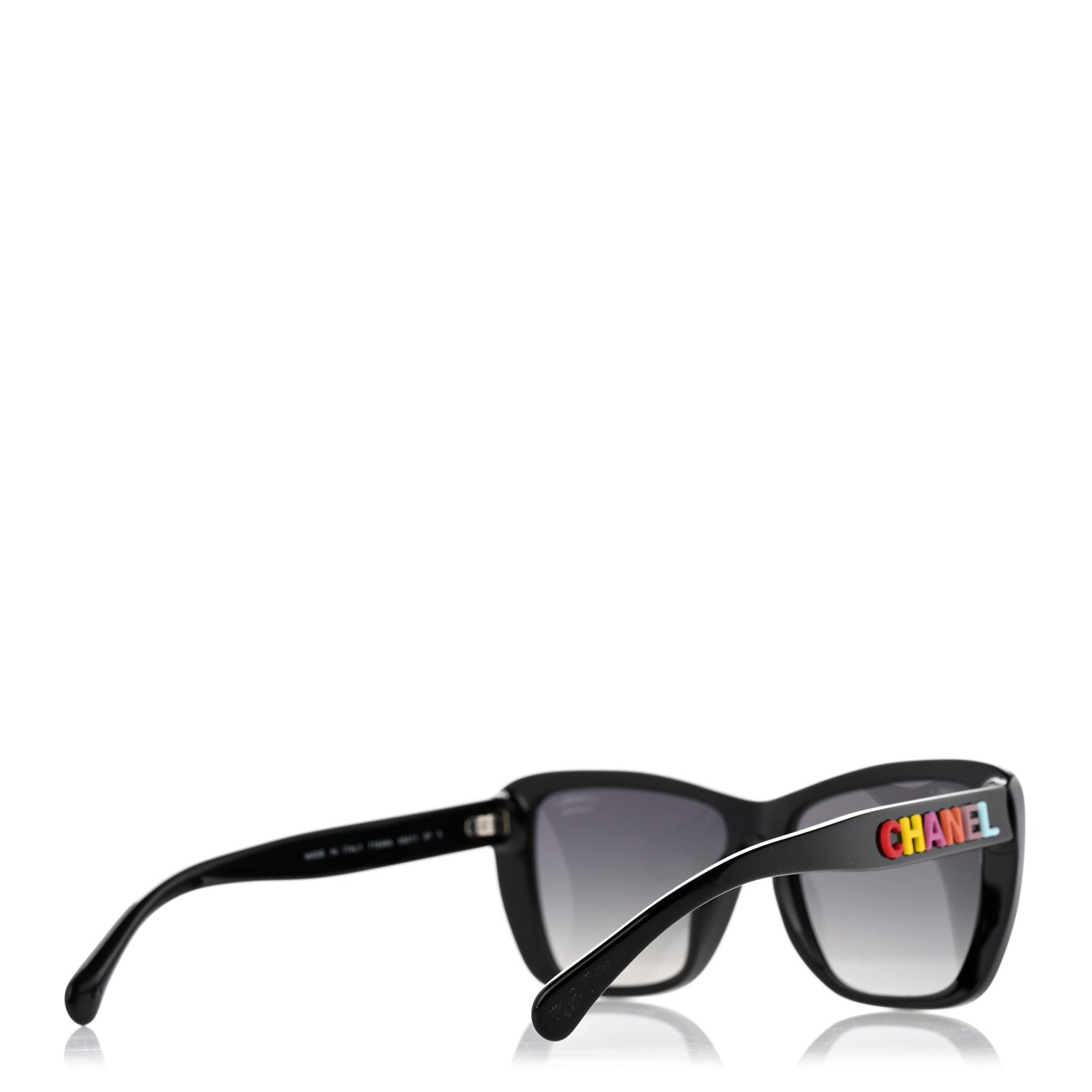Chanel Acetate Polarized Butterfly Sunglasses 71548A Black 4 of 9