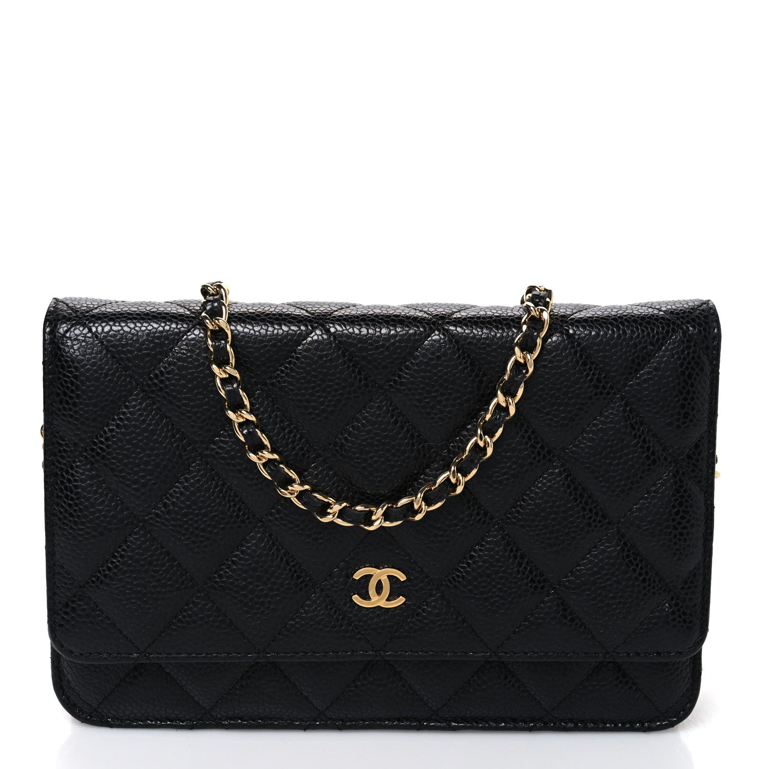 Chanel Caviar Quilted Wallet On Chain WOC Black 1 of 10