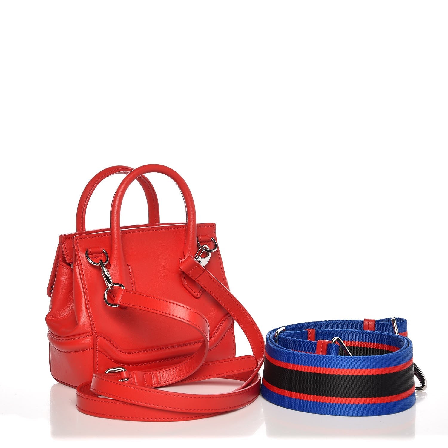 Versace Calfskin Small Palazzo Empire Bag Red 4 of 8