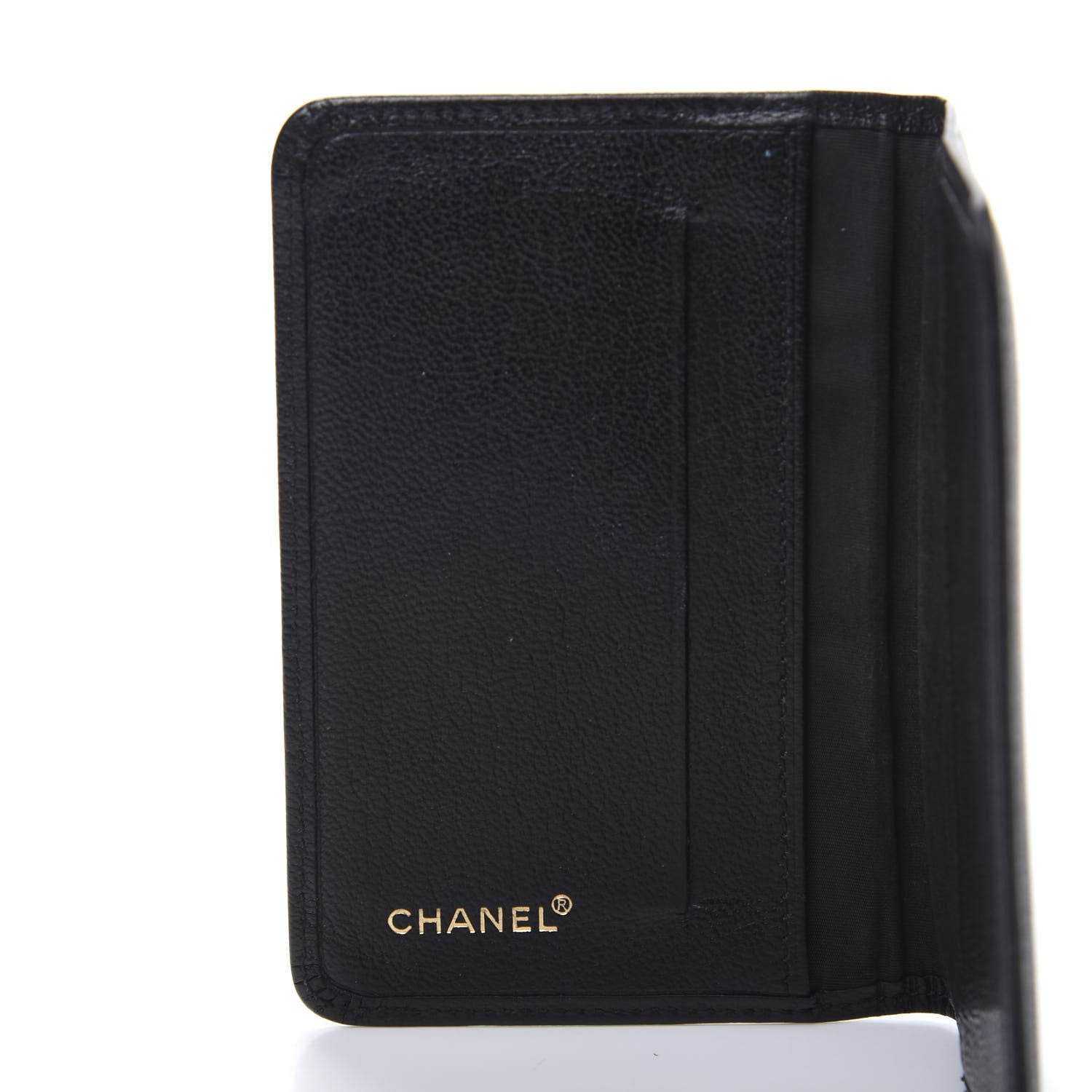Chanel Goatskin Card Holder Wallet Black 6 of 10