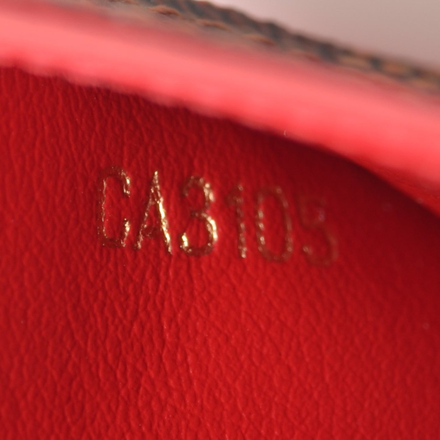 Damier Ebene Caissa Card Holder Cherry
