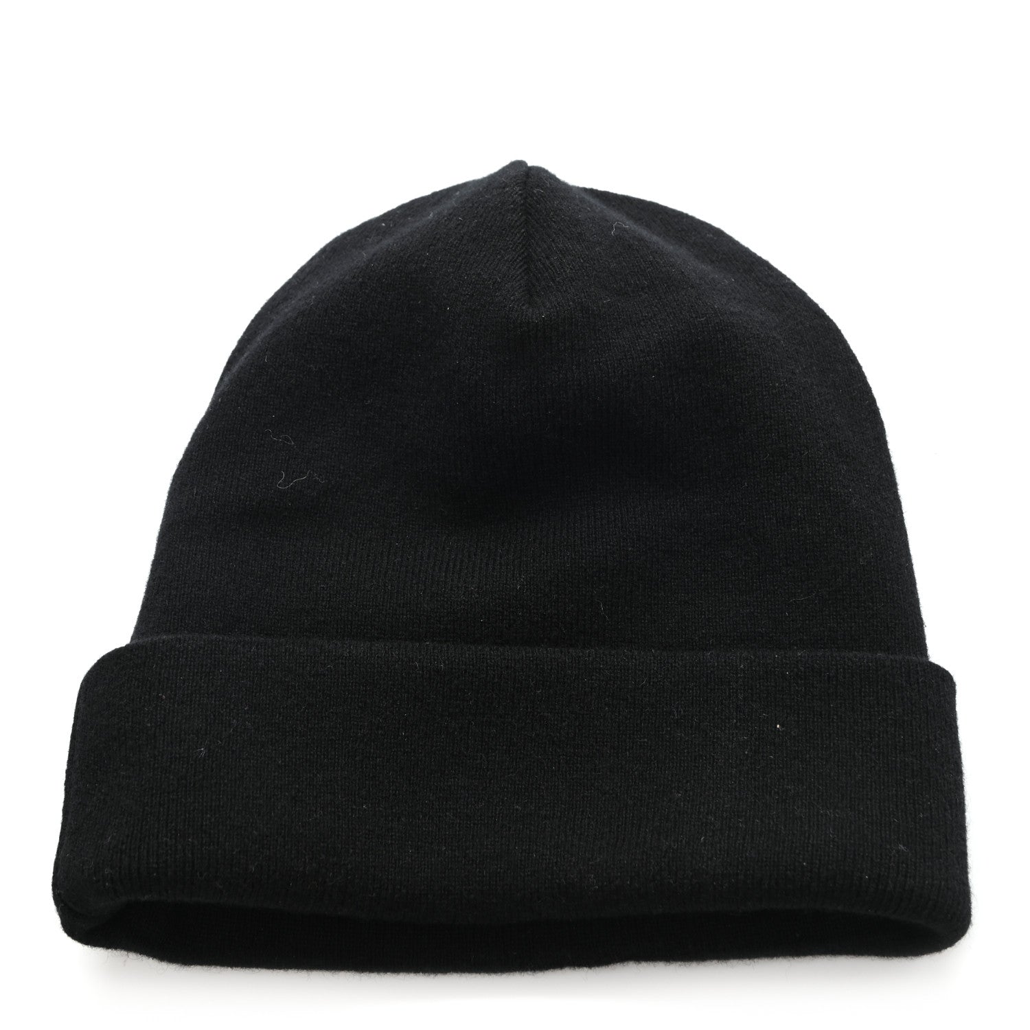 Chanel Cashmere CC Beanie Hat Black Gold 2 of 4