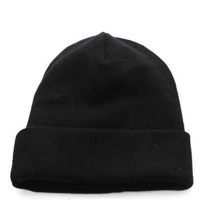 Chanel Cashmere CC Beanie Hat Black Gold 2 of 4