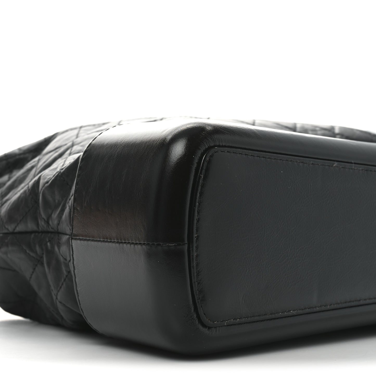 Calfskin Quilted Large Gabrielle Shopping Tote Black