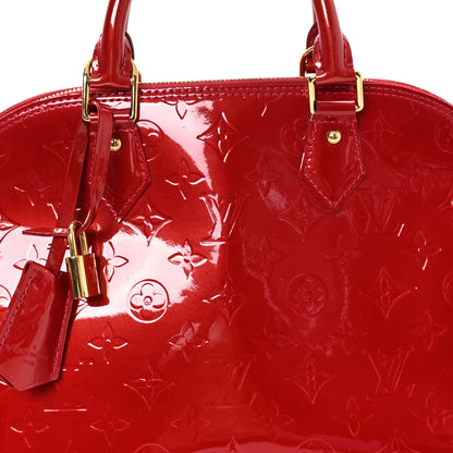 Louis Vuitton Vernis Alma PM Pomme D'Amour 7 of 9