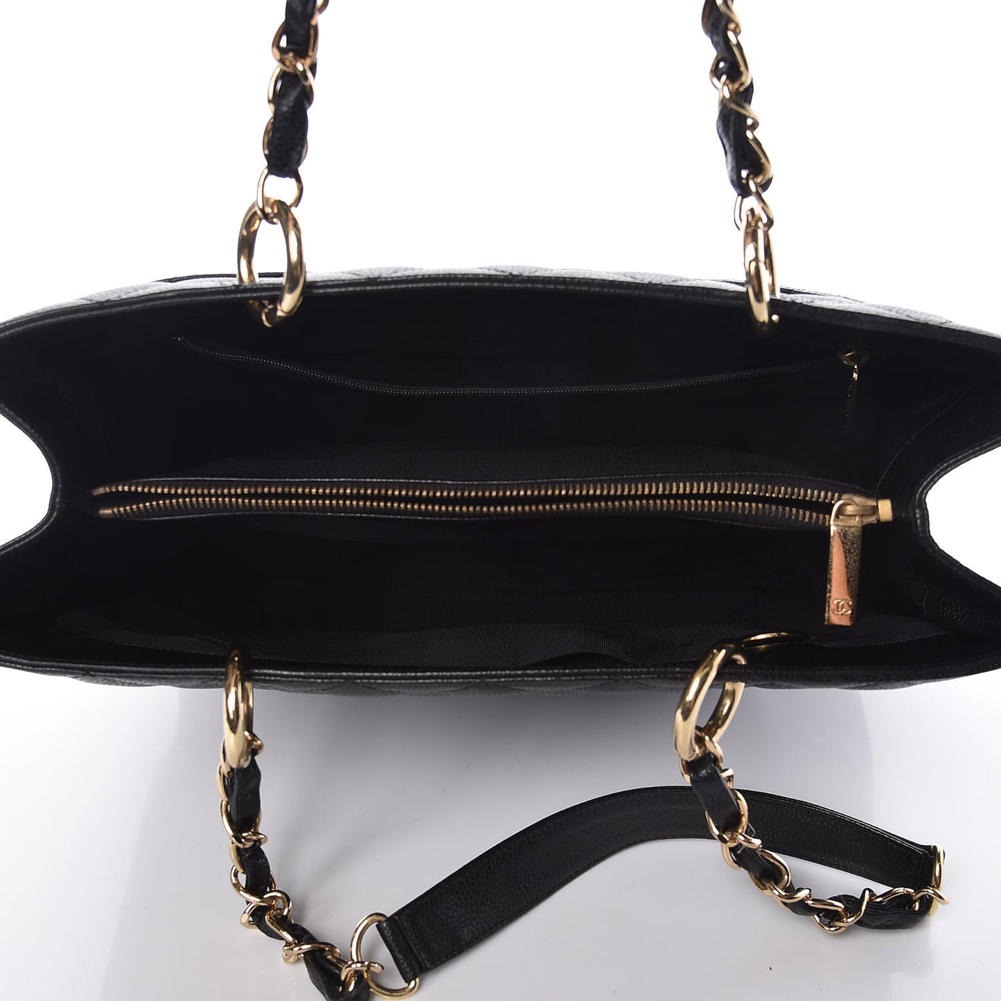 Caviar Quilted Grand Shopping Tote GST Black