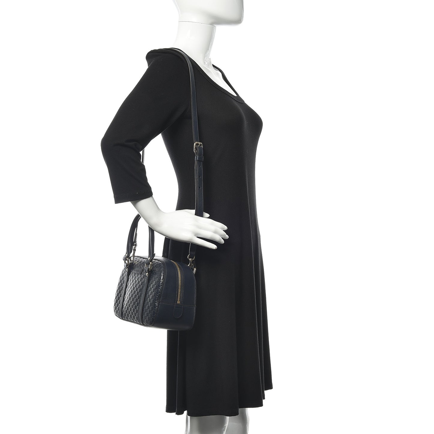 Soft Microguccissima Small Crossbody Bag Blue