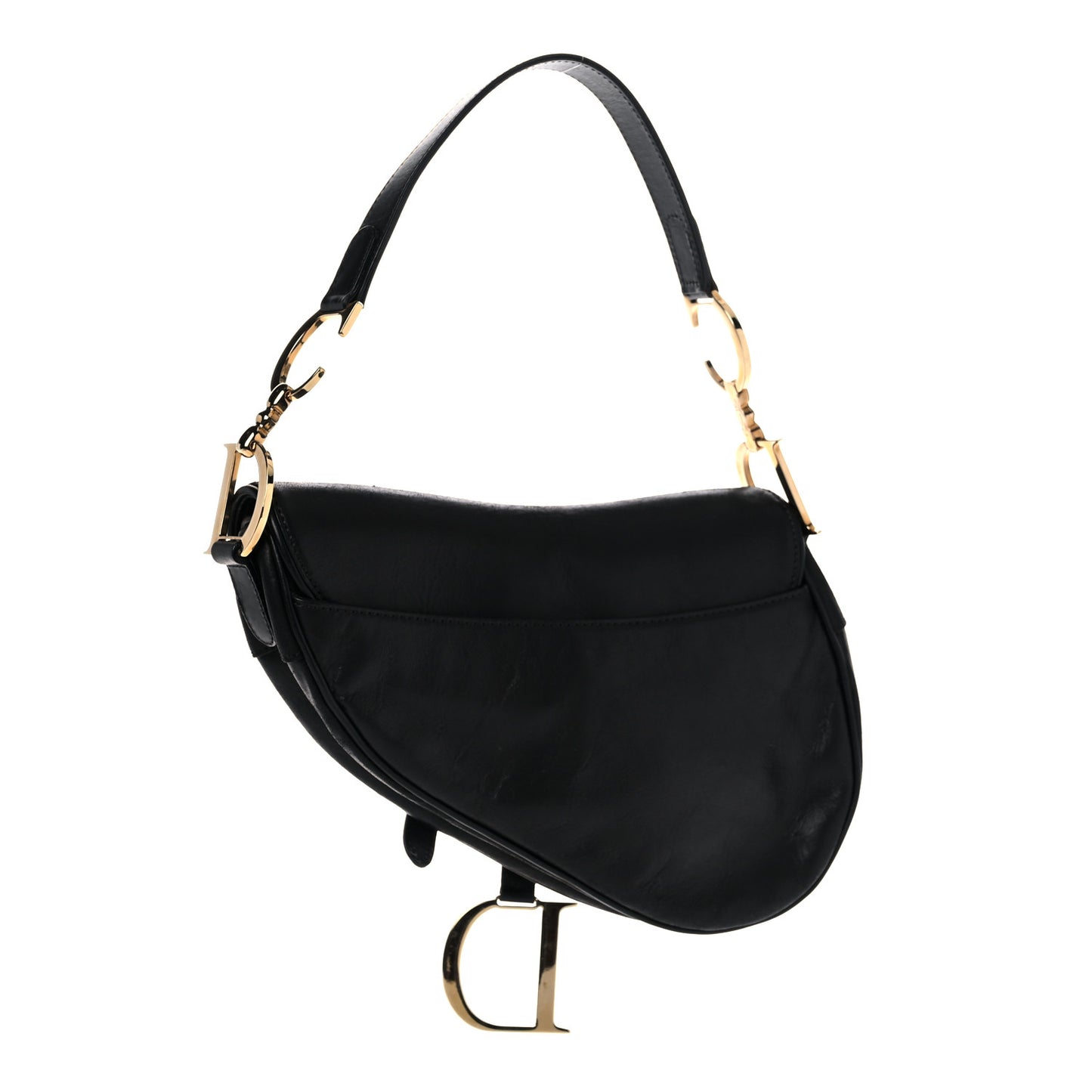 Calfskin Saddle Bag Black