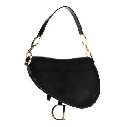 Christian Dior Calfskin Saddle Bag Black 2 of 24