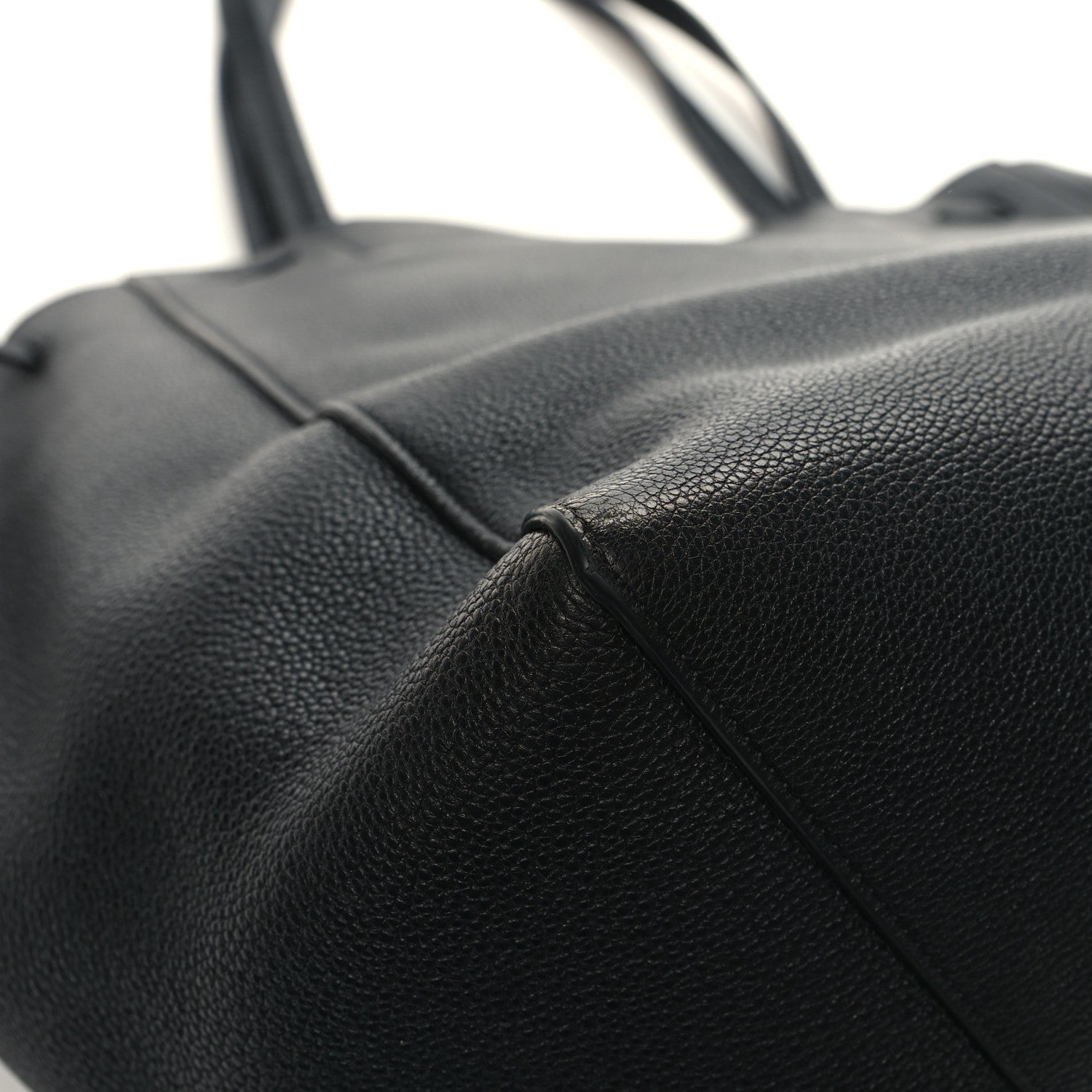 Celine Soft Grained Calfskin Medium Belt Cabas Phantom Black 10 of 13