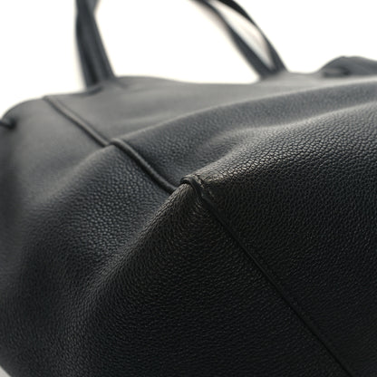 Celine Soft Grained Calfskin Medium Belt Cabas Phantom Black 10 of 13