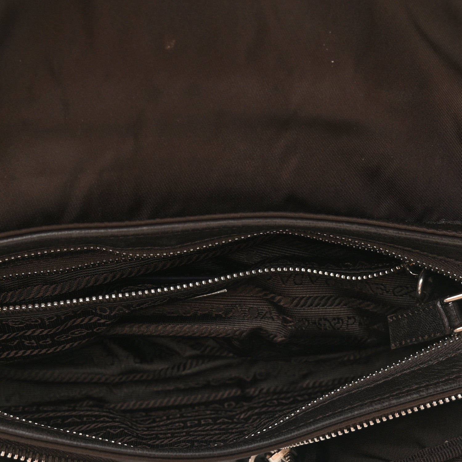 Prada Tessuto Nylon Nappa Satchel Moro 5 of 10